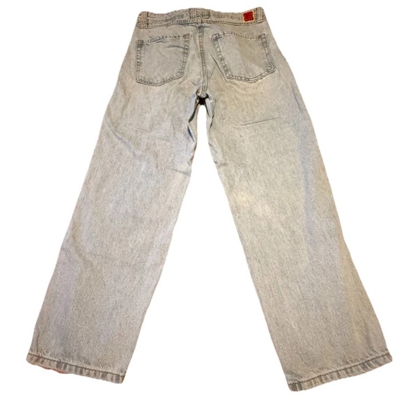 Y2K Empyre Jeans Mens 32 Light Blue Denim Skate Streetwear Baggy Fit Wide Leg - Picture 9 of 9